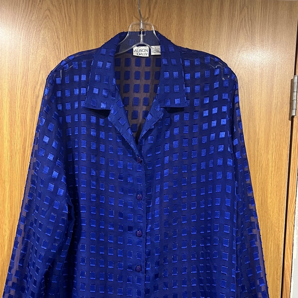 Allison Daley Women's Royal Blue Button Down Shirt